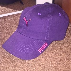 Women’s PUMA Adjustable Cap, Purple and Pink